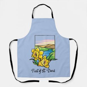 Feast of St. David Daffodils Apron