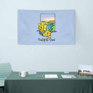 Feast of St. David Daffodils Banner