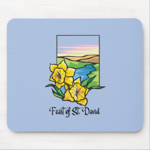 Feast of St. David Daffodils Mouse Pad