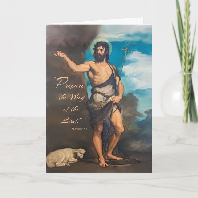 Feast of St. John the Baptist Prepare the Way Card (Front)