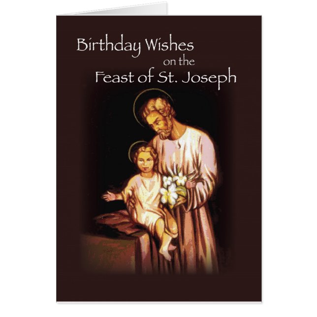 Feast of St. Joseph on Black (Front)