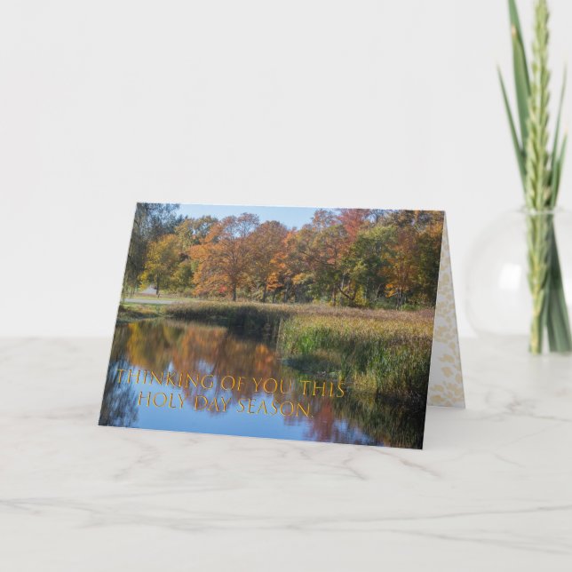 Feast of Tabernacles thinking of you greeting.  Card (Front)