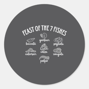 Feast Of The 7 Fishes  Classic Round Sticker