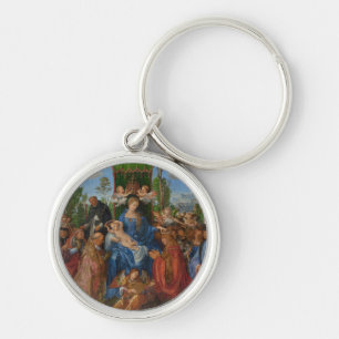 Feast of the Rose Garlands, 1506 (oil on wood) Keychain