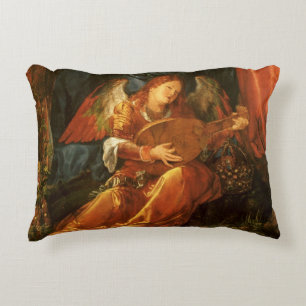 Feast of the Rose Garlands Angel by Albrecht Durer Accent Pillow