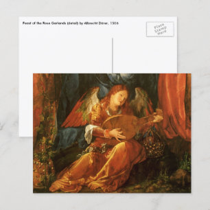 Feast of the Rose Garlands Angel by Albrecht Durer Postcard