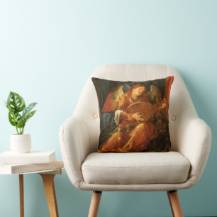 Feast of the Rose Garlands Angel by Albrecht Durer Throw Pillow