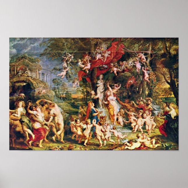 Feast Of Venus By Rubens Peter Paul (Best Quality) Poster (Front)
