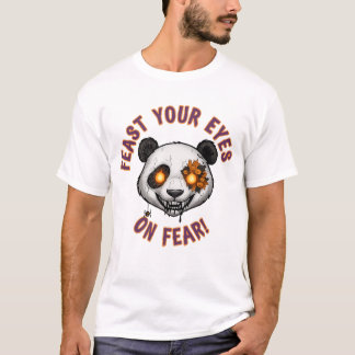 Feast Your Eyes on Fear - Hallowee's Terror Panda T-Shirt