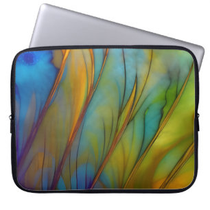 Feather Abstract AI Art Laptop Sleeve