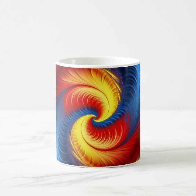 Feather And Claw Mandelbrot Fractal Coffee Mug (Center)