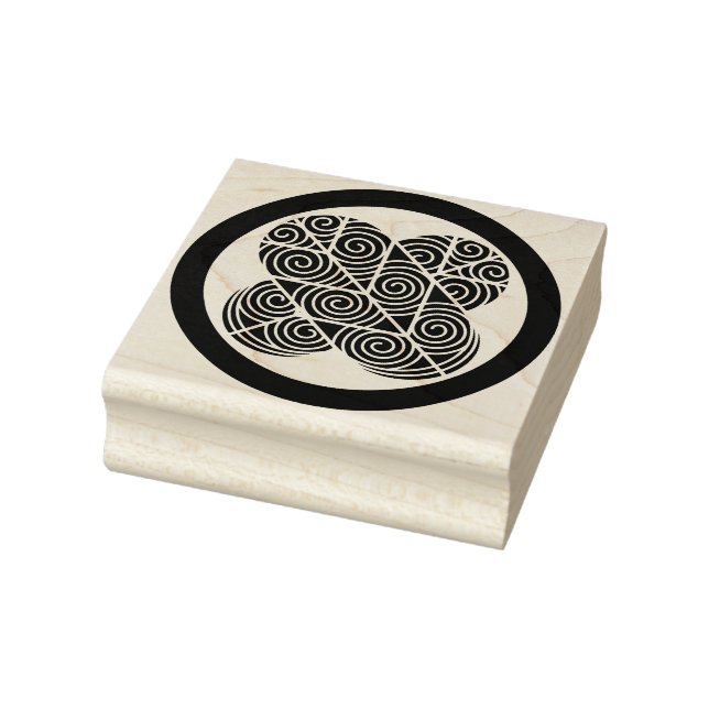 Feather Asano Taka no Ha Pattern Rubber Stamp (Stamp)