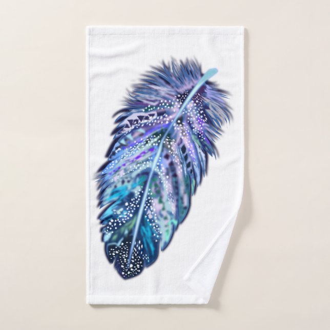 Feather Bath Towel Set - Custom Colors (Hand Towel)