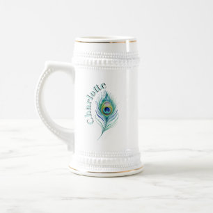 Feather Beer Stein