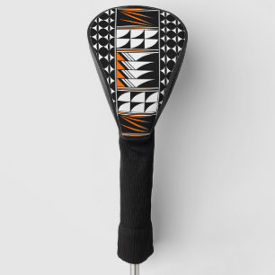 Feather Blessings in Orange Golf Head Cover