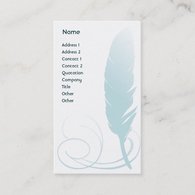Feather - Business Card (Front)