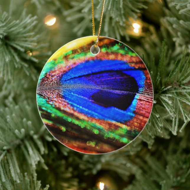 Feather by Shirley Taylor Ceramic Ornament (Tree)