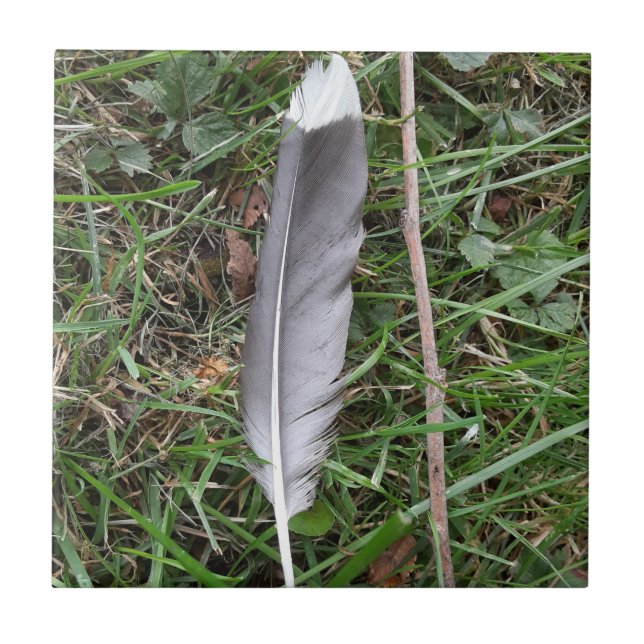 Feather Ceramic Tile (Front)