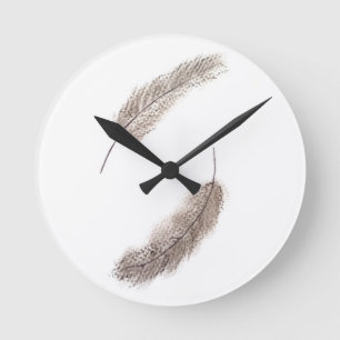 feather clock