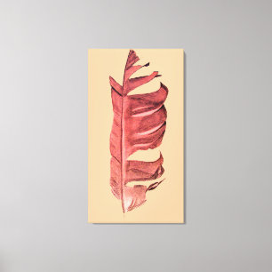 Feather drawing fine art original illustration canvas print