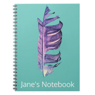Feather drawing fine art original illustration notebook