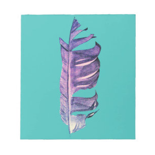 Feather drawing fine art original illustration notepad