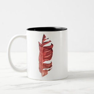 Feather drawing fine art original illustration Two-Tone coffee mug