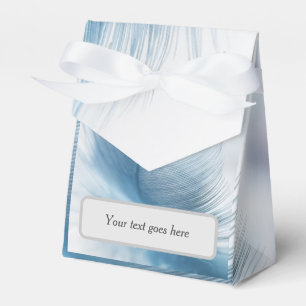 Feather favour box - you can add your own text