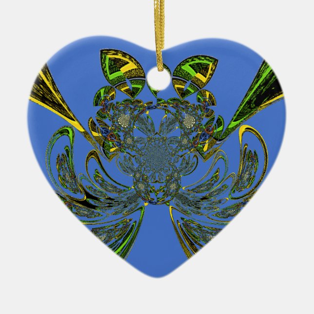 Feather Fish Ceramic Ornament (Front)