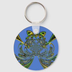 Feather Fish Keychain