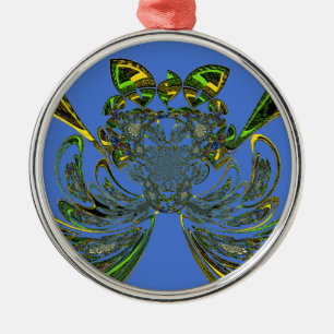 Feather Fish Metal Ornament