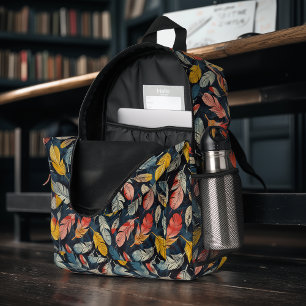 Feather Flair Printed Backpack