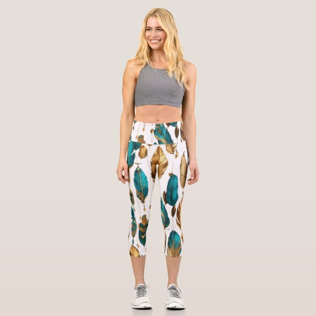 Feather Flow – Grace in Motion Capri Leggings (Front)