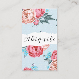 Feather Flower Vector Seamless Vintage Floral  Bus Business Card