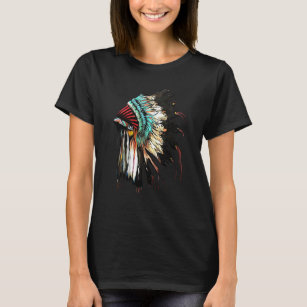 Feather Headdress Native American Indian Headdress T-Shirt