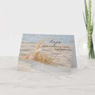 Feather In Beach Grass Thinking of You Card