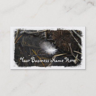 Feather Interrupted Business Card