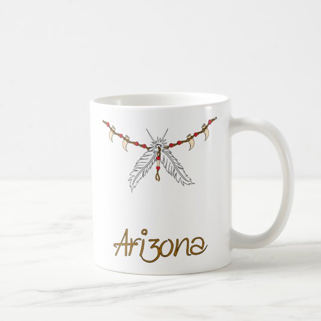 Feather Necklace Coffee Mug (Right)