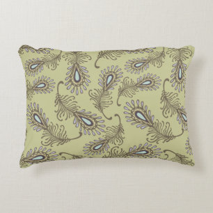 Feather Pattern Decorative Pillow