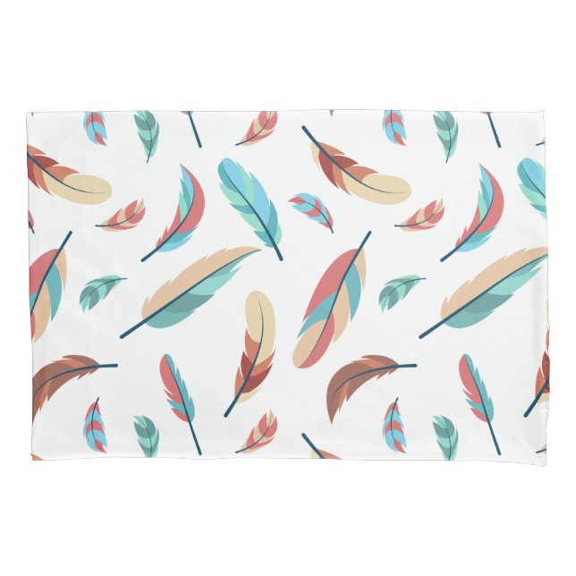 Feather pattern pillowcase (Front)