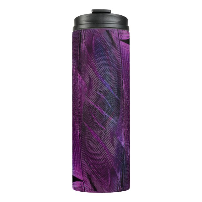 Feather pattern texture form thermal tumbler (Front)