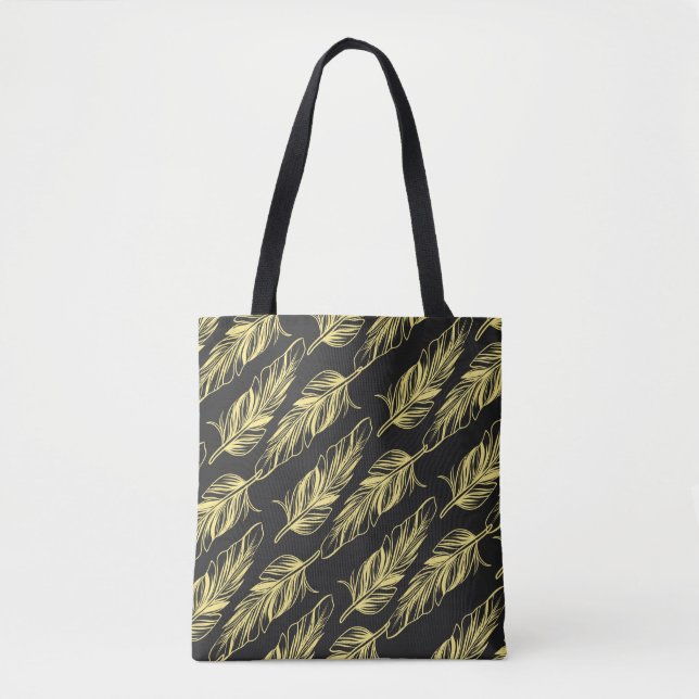 Feather Pattern Tote Bag (Front)