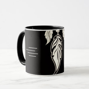 Feather Pendant Necklace for Men – Minimal Silver Mug