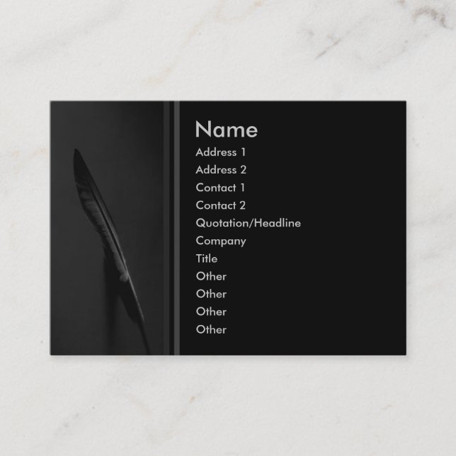 Feather Profile Card (Front)
