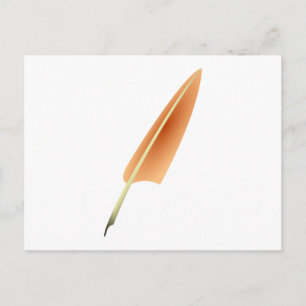 Feather Quill Pen Postcard