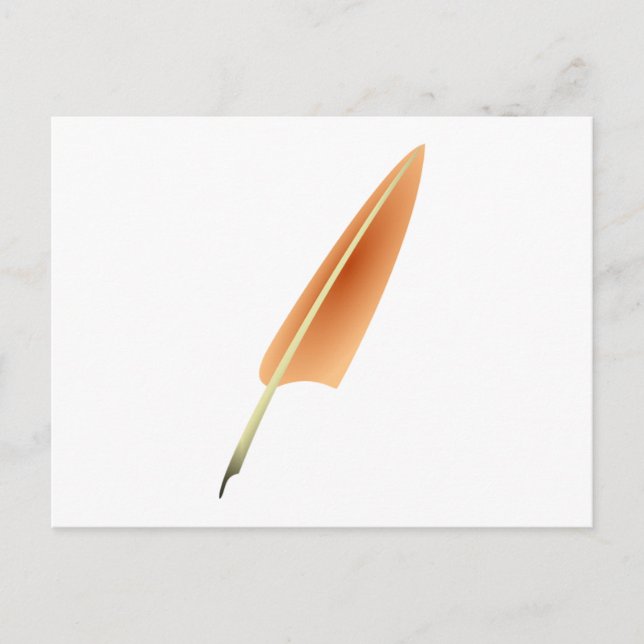 Feather Quill Pen Postcard (Front)