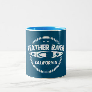 Feather River, California Two-Tone Coffee Mug