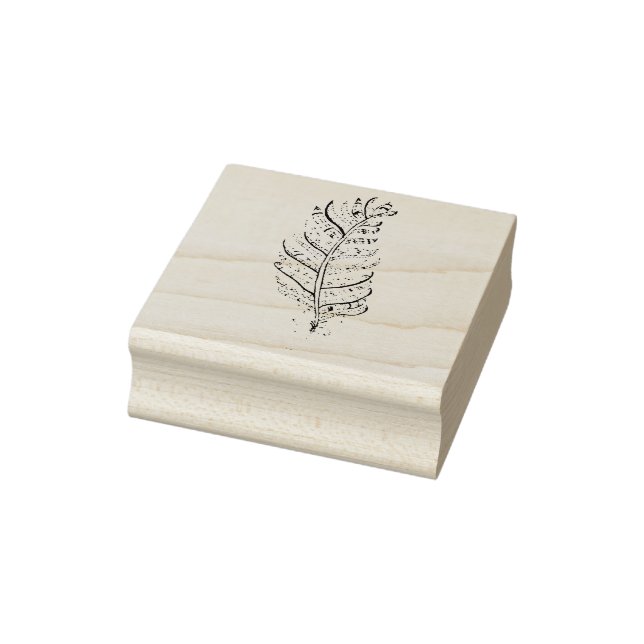 Feather Rubber Stamp (Stamp)