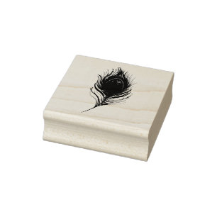 Feather Rubber Stamp