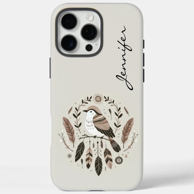 Feather Sacred Skies Bird Boho iPhone / iPad case (Back)
